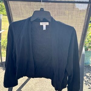 Dressbarn Women's Black Shrug